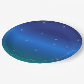 Sterren en nachtelijke hemel papieren bordje (Gekanteld)
