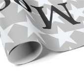 Sterren en namen gepersonaliseerd cadeaupapier (Rol Hoek)