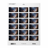 Sterren en nevels etiket (Full Sheet)