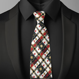 Sterren en Pijlen Plaid Stropdas