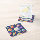 Sterren en planeten patroon kartonnen onderzetters (Insitu)