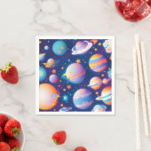 Sterren en planeten patroon servet (Insitu)