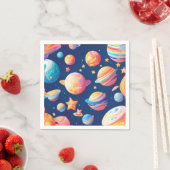 Sterren en planeten patroon servet (Insitu)