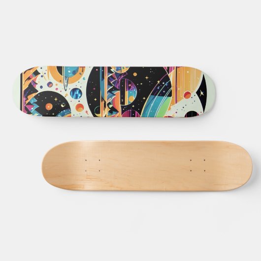 Sterren en plantgoed persoonlijk skateboard (Horizontaal)