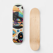 Sterren en plantgoed persoonlijk skateboard (Voorkant)