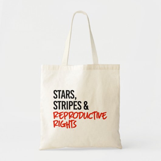 Sterren en reproductieve rechten tote bag (Voorkant)