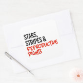 Sterren en reproductieve rechten vierkante sticker (Envelop)