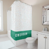 Sterren en ruimte leuk astronomie patroon douchegordijn (In situ)