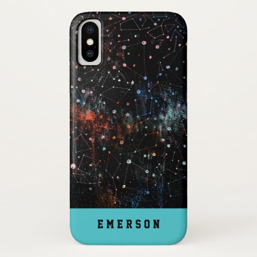 sterren en ruimtevaart - astronomisch patroon Case-Mate iPhone case (Achterkant)
