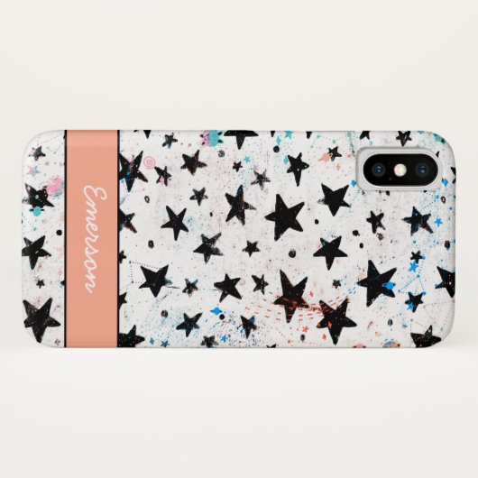 sterren en ruimtevaart - astronomisch patroon Case-Mate iPhone case (Achterkant (horizontaal))