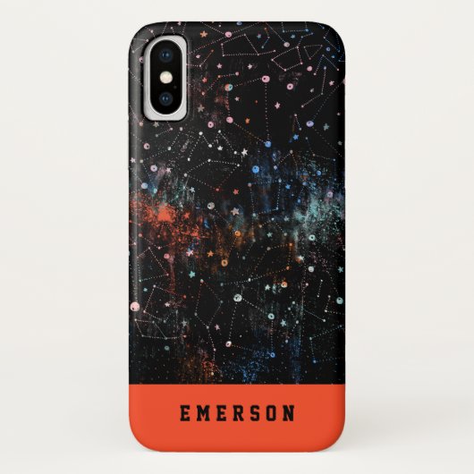 sterren en ruimtevaart - astronomisch patroon Case-Mate iPhone case (Achterkant)