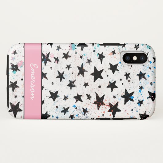 sterren en ruimtevaart - astronomisch patroon Case-Mate iPhone case (Achterkant (horizontaal))