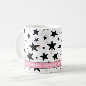 sterren en ruimtevaart - astronomisch patroon koffiemok (Voorkant links)