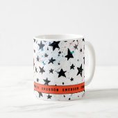 sterren en ruimtevaart - astronomisch patroon koffiemok (Voorkant rechts)