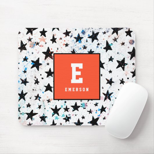 sterren en ruimtevaart - astronomisch patroon muismat (Met muis)