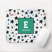 sterren en ruimtevaart - astronomisch patroon muismat (Met muis)