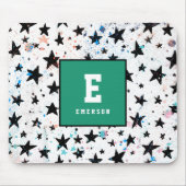 sterren en ruimtevaart - astronomisch patroon muismat (Voorkant)