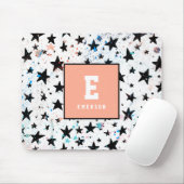 sterren en ruimtevaart - astronomisch patroon muismat (Met muis)