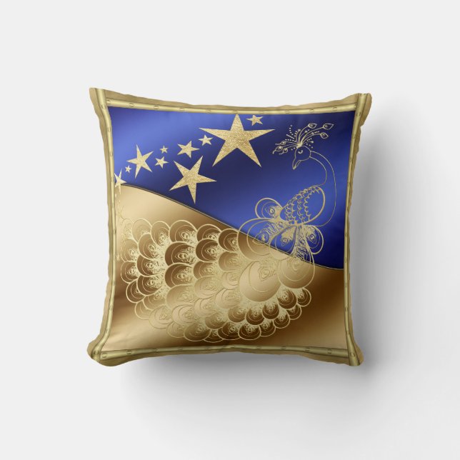 Sterren en Sierkussen van Peacock (Voorkant)