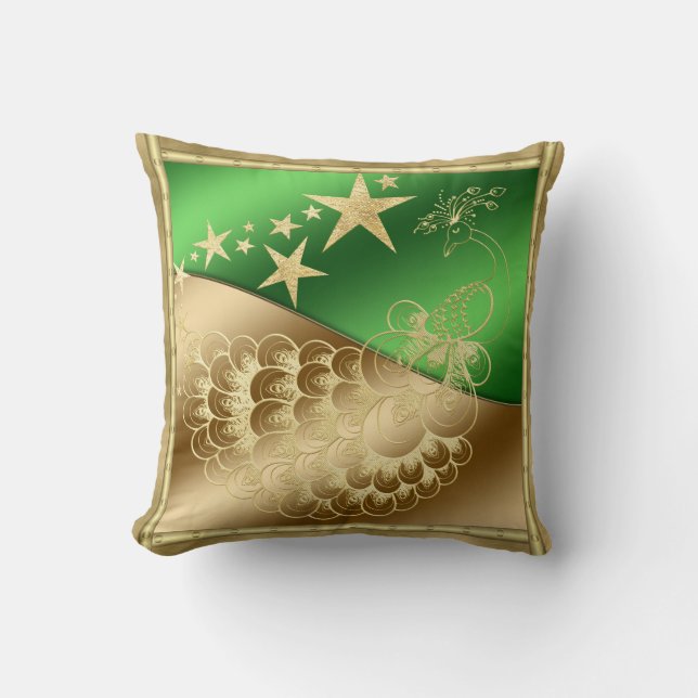 Sterren en Sierkussen van Peacock (Voorkant)