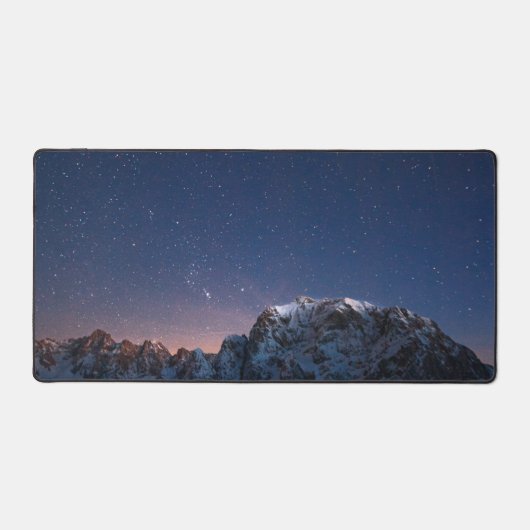 Sterren en sneeuwbergen bureaumat (Voorkant)