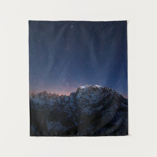 Sterren en sneeuwbergen wandkleed (Voorkant)