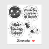 Sterren en sterrenbeeld maken dat dingen gebeuren  sticker (Vel)