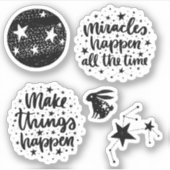 Sterren en sterrenbeeld maken dat dingen gebeuren  sticker (Voorkant)