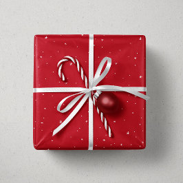 Sterren en stippen rood wit leuk kerst cadeaupapier