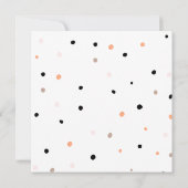 Sterren en stippen voor je prinses uitnodiging (Achterkant)