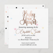 sterren en stippen voor uw prinsesuitnodiging kaart (Voorkant / Achterkant)