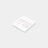 Sterren en Strepen 1776 Amerika VS Jubileum Post-it® Notes (Schuin)