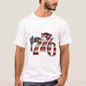 Sterren en strepen 1776 Independence Day T-shirt (Voorkant)