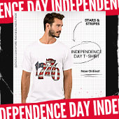Sterren en strepen 1776 Independence Day T-shirt