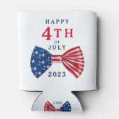 Sterren en strepen 4 juli blikjeskoeler (Achterkant)