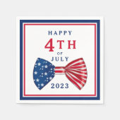 Sterren en strepen 4 juli servet (Voorkant)