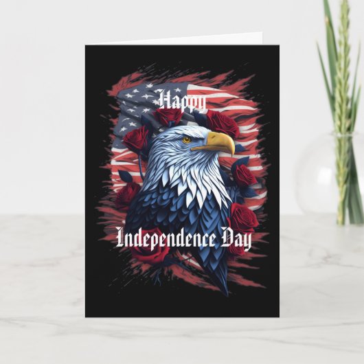Sterren en strepen 4th Juli Onafhankelijkheidsdag  Kaart (Voorkant)