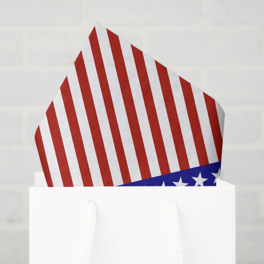 Sterren en Strepen Achtergrond Tissuepapier (Cadeauzakje)