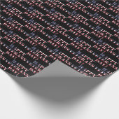 Sterren en strepen Amerikaanse Happy Veterans Day Cadeaupapier (Hoek)