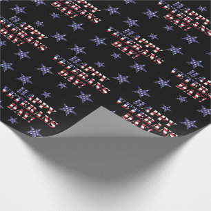 Sterren en strepen Amerikaanse Happy Veterans Day Cadeaupapier