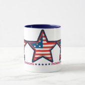 Sterren en strepen Amerikaanse Mok (Midden)