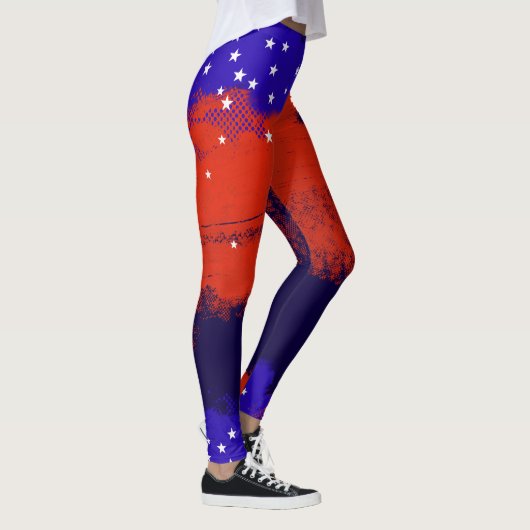 sterren en strepen, Amerikaanse patriottische ster Leggings (Rechts)