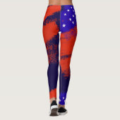 sterren en strepen, Amerikaanse patriottische ster Leggings (Achterkant)