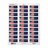  sterren en strepen Amerikaanse vlag Etiket (Full Sheet)