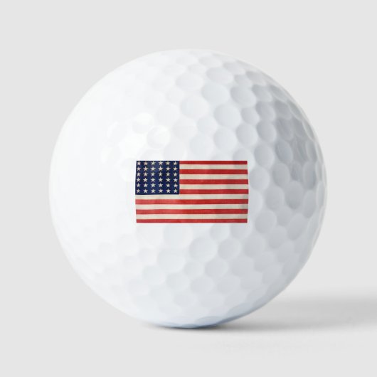  sterren en strepen Amerikaanse vlag Golfballen (Voorkant)