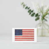  sterren en strepen Amerikaanse vlag Visitekaartje (Staand voorkant)