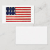  sterren en strepen Amerikaanse vlag Visitekaartje (Voorkant / Achterkant)