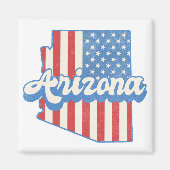 Sterren en strepen Arizona Silhouet Magneet (Voorkant)
