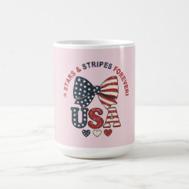 Sterren en Strepen Boog Patriottische Vierde Juli  Koffiemok