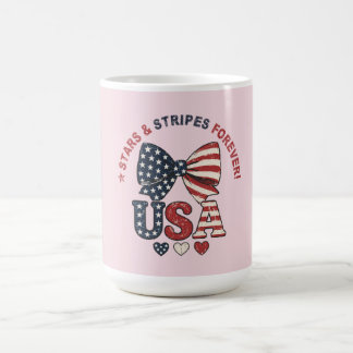 Sterren en Strepen Boog Patriottische Vierde Juli Koffiemok